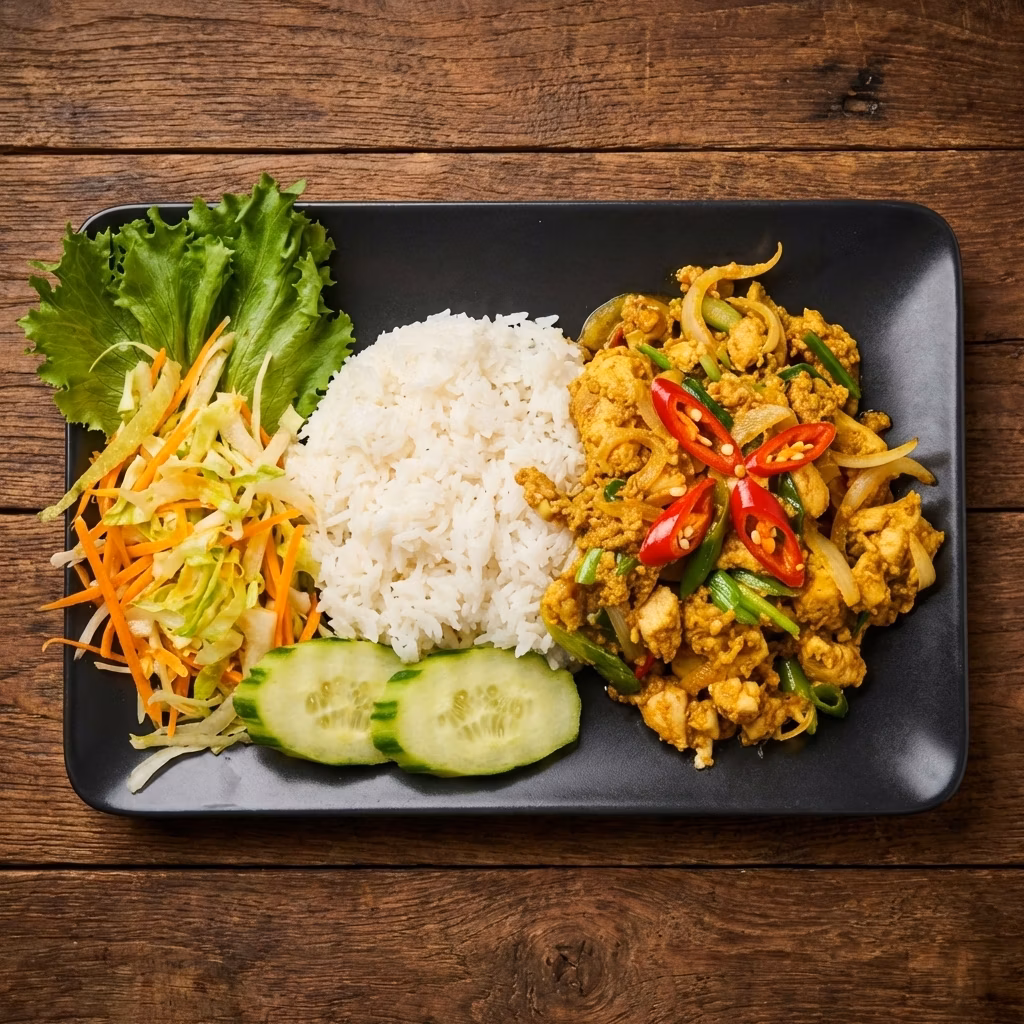Pad Phong Karii (Keltainen Curry-Wok)