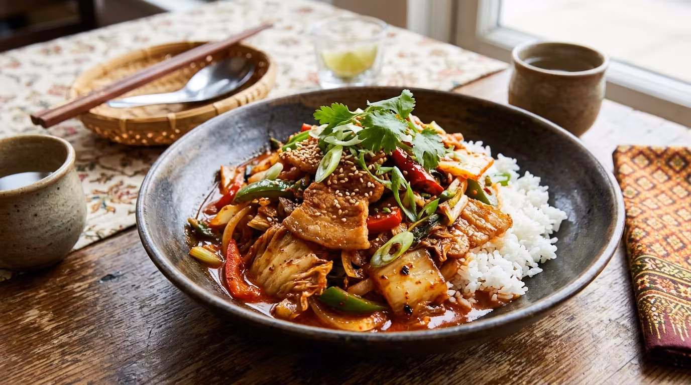Paistettu kimchi